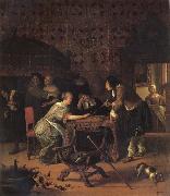 Jan Steen Backgammon Playersl France oil painting artist